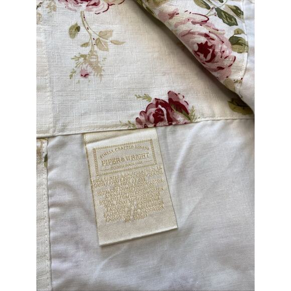 Piper & Wright Rosalie Valance Curtain Straight 86"x19 Floral Cottagecore Lace - Picture 6 of 12